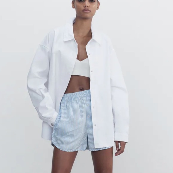 Zara Denim Shirt - Picture 1 of 9